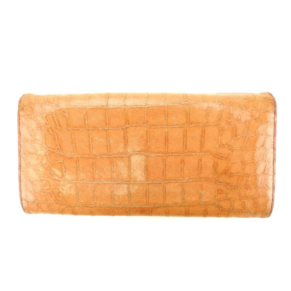 Miu Miu Long Wallet Long Wallet Crocodile Pink G9… - image 2